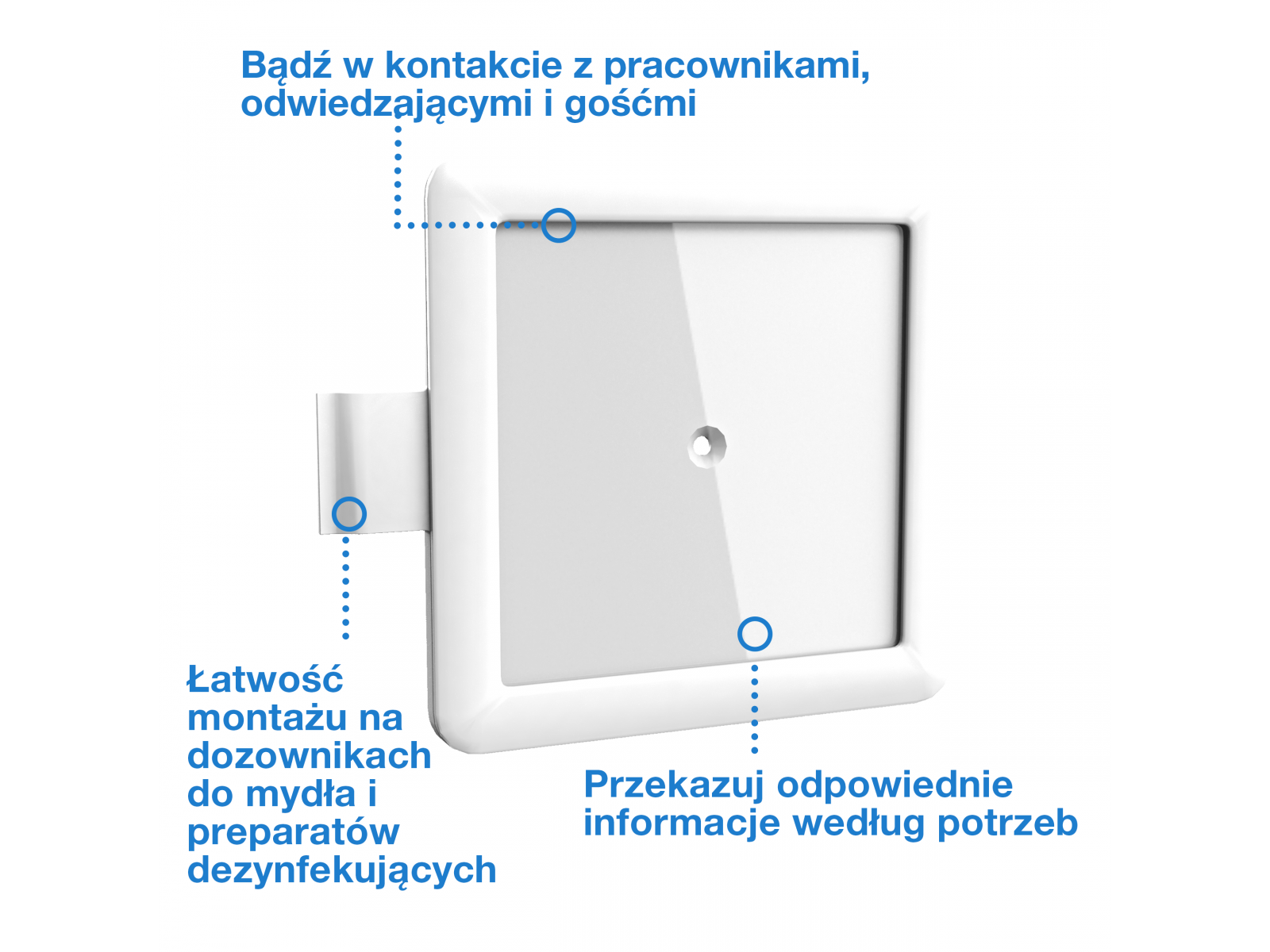 Panel informacyjny do dozownika TORK 511170 Biały